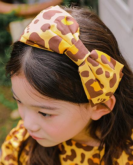 Leopard Ribbon Hair Band
